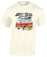 THE MAGIC BUS CAMPER VAN MENS T SHIRT CAMPING HIKING OUTDOORS WALKING TOP