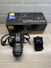 Nikon D5100 Camera & AF-S 18-55mm VR Lens Kit Battery & Charger VGC BOXED