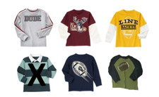 Gymboree Football, Dragon, Deer, Dude. Polo Long Sleeve Shirts Size 6