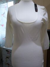  cream M/L stretch long sleeve