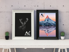 White Picture Frames Black