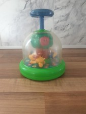 Vintage 1990s Tomy Push n Merry electronic toy, dogs chasing ball fully working