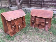 Vintage leather motorcycle - vintage,