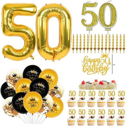 50th birthday cake toppers - cake, &