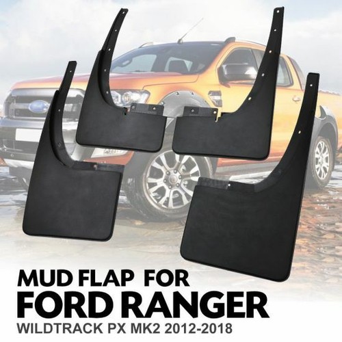 Black mud flaps front - mud, rear