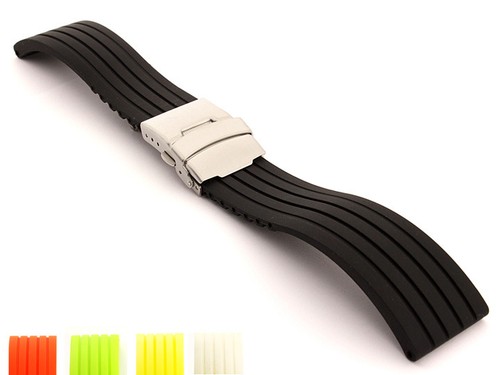 Silicone rubber watch strap - rubber,