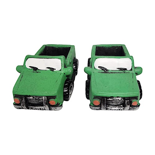 Vintage car concrete planter - vintage,
