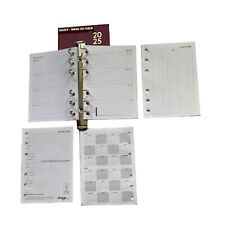 A6 Diary Inserts 2025  suitable  for Mulberry Agenda 100x142mm 64 p Design