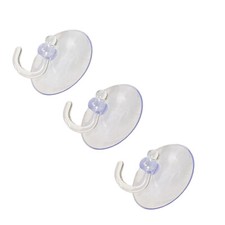 3pc LARGE SUCTION CUP HOOKS