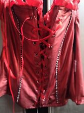 burlesque red corset size M