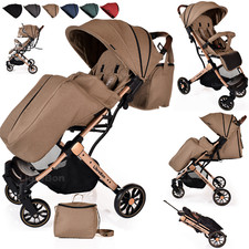 Baby Pushchair Pram Stroller  Lightweight Travel Buggy  All-Year-Round FREEBIES