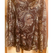 Per Una fully lined paisley print skirt