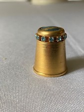 Collectible brass thimble set