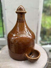 Vintage Treacle Glazed Poultry Drinker 2 Pint Size