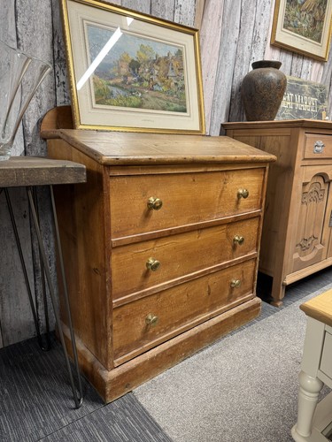 Vintage pine bureau - pine,