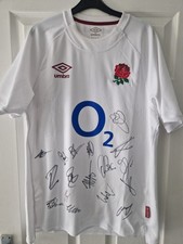 England Rugby Signed Shirt