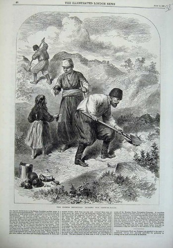 Old antique print 1869 - antique,