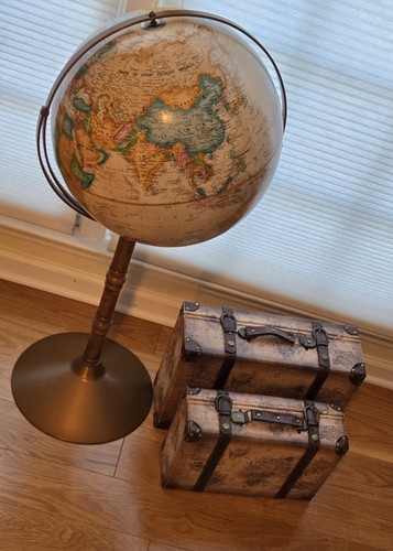 Old world map leather vintage - world,