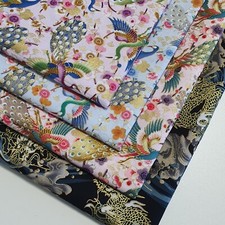 100% Cotton Metallic Gold Foil