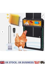 NEWTRY Automatic Chicken Coop Door Light Sensing & Time Available, Simple Large