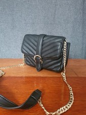 Topshop Women's Small Black Quilted Shoulder Bag