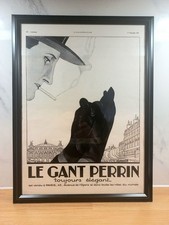 Art Deco Vintage French Magazine Page In Frame, Home Decor A3 Format