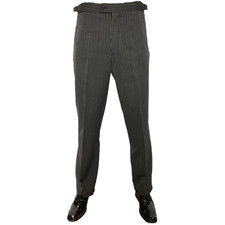 Men's Grey Pinstripe Trousers