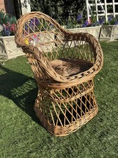 VINTAGE CHILDS WICKER BASKET