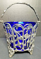 French Potpourri Vase, Blue