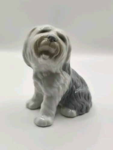 Vintage porcelain dog figurine - vintage,