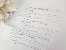 Business generic Gift Voucher perforated Booklet Promotional tool 23pcs