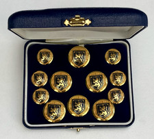 London Badge & Button Company Set of 12 Lion Rampant Blazer Buttons Scotland
