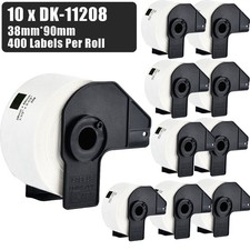 10x Thermal Label fits for BROTHER DK11208 QL500 QL570 QL700 QL800 QL1050 38MM