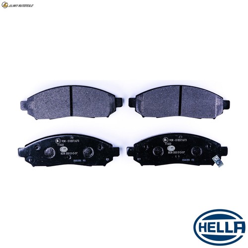 Brake pad set disc - brake, 8db