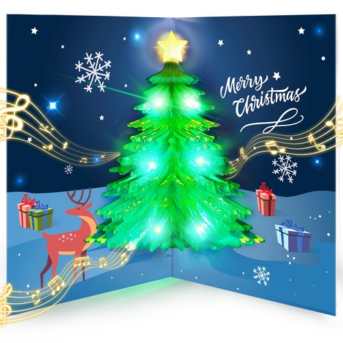 Christmas cards musical merry - christmas,