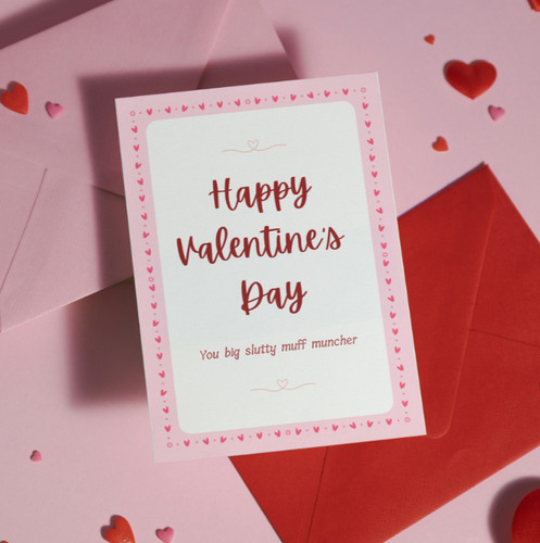 Funny valentine card - funny, |