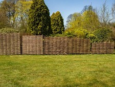 Woven wattle Hurdle Fencing