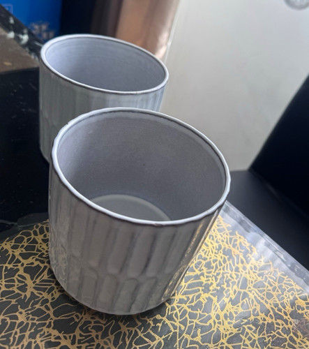 Set grey glazed ceramic - grey,