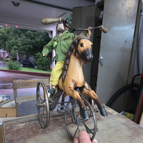 Velocipede horse hand carved - velocipede,