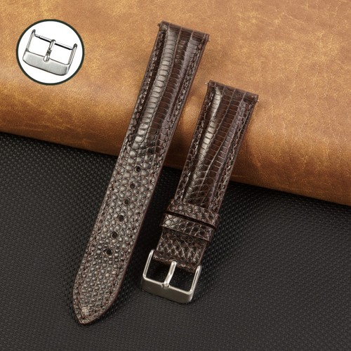 Brown lizard leather watch - brown,