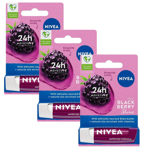Nivea fruity shine lip - nivea, balm