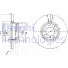 2x Brake disc Vented BG9005