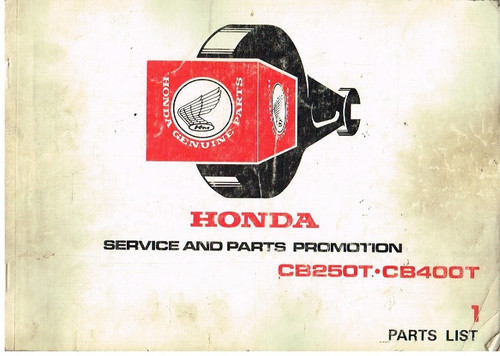 Honda cb250t cb400t 1977 - &,