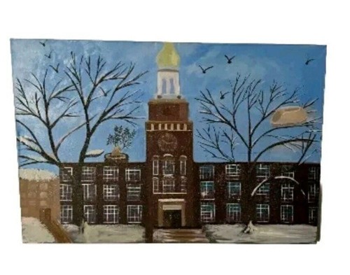 Brooklyn college winter scene - brooklyn,