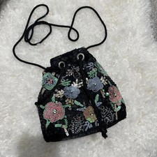 Y2K Sequin Floral Mini Bucket