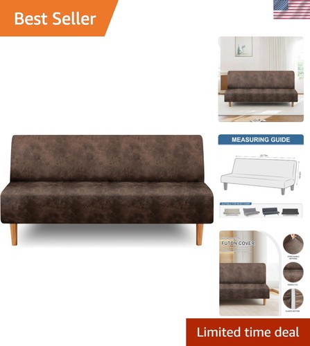Leather like stretch futon - stretch,