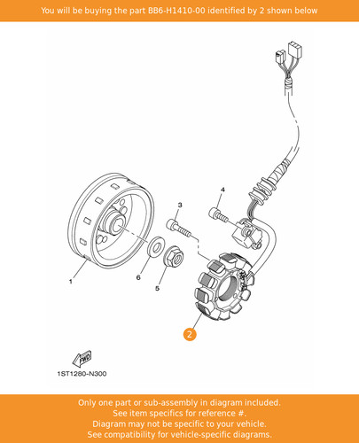 Yamaha stator assy - stator,