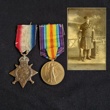 Royal Engineers 1st Army HQ Sig. Coy.1914 Mons Star Victory Medal Shepherds Bush