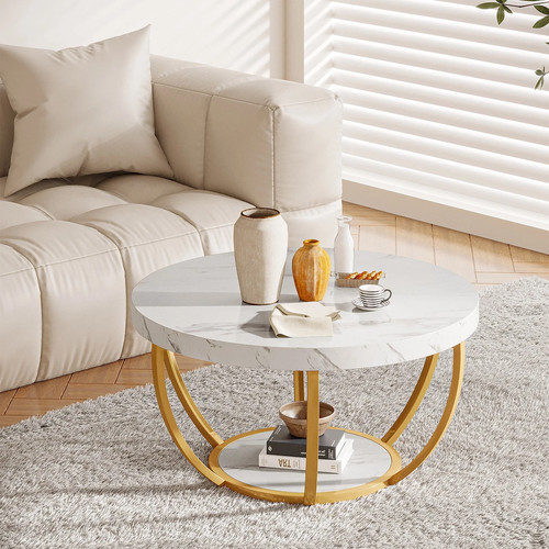 Modern round coffee table - modern,