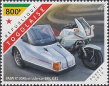 BMW K100RS & EML GT2 Sidecar Motorcycle Motorbike Stamp (2019 Togo)
